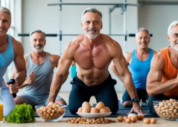 how much protein do active men aged 50 and over need?