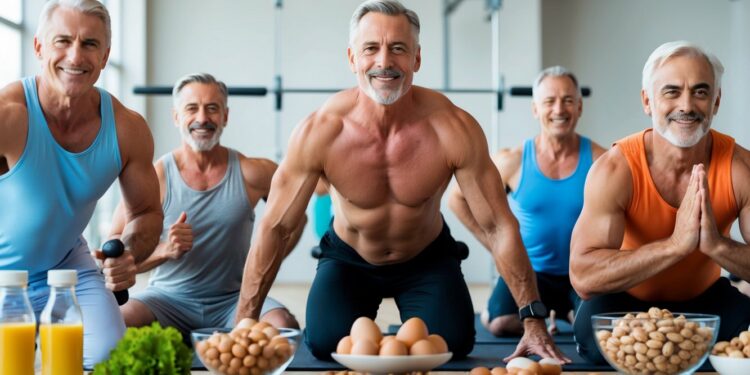 how much protein do active men aged 50 and over need?