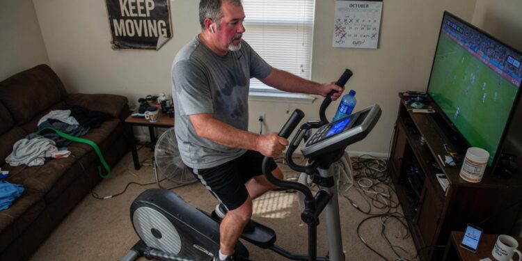 elliptical machine HIIT workout