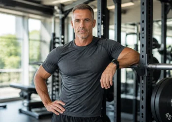 a guy in his home gym
